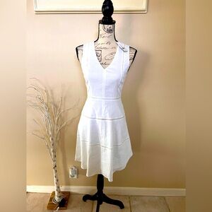 White linen dress. Theory Jemion Crunch. Size 0. NWT